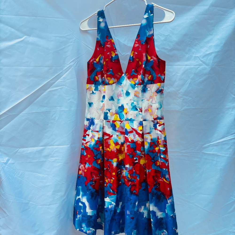 Vibrant Vintage Milly Sleeveless Dress – Size 8
